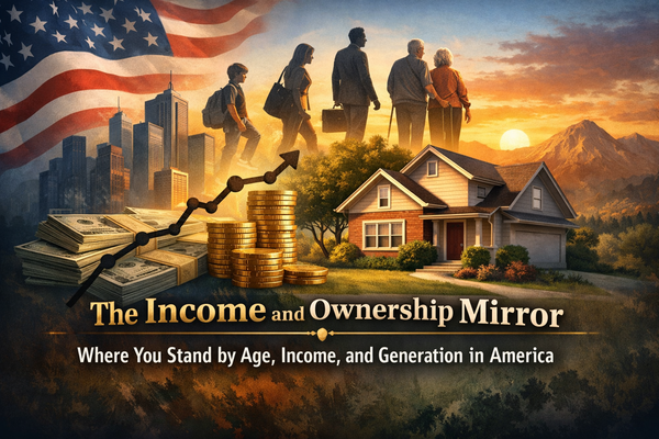 The Income and Ownership Mirror: Where You Stand by Age, Income, and Generation in America