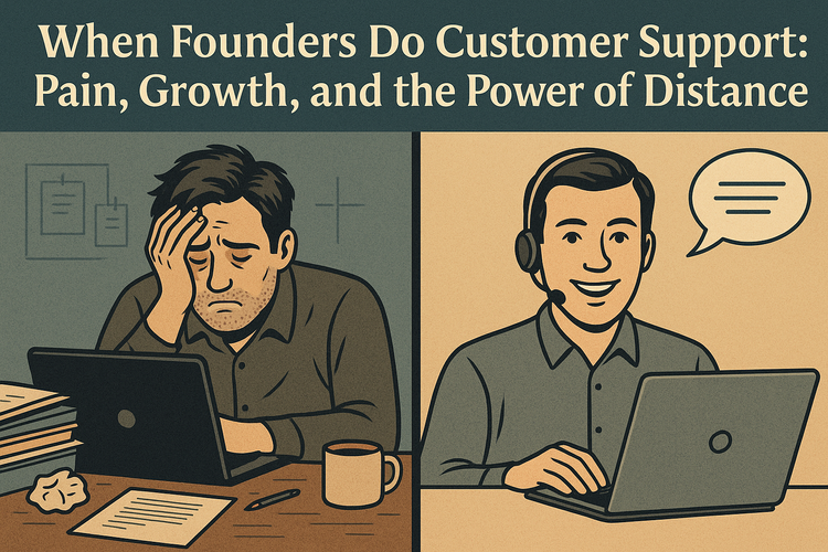 When Founders Do Customer Support: Pain, Growth, and the Power of Distance